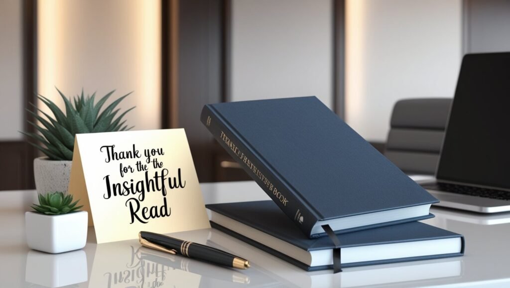 Professional Thank You Messages for a Book